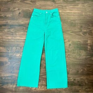 H&M Green Flare & Wide Leg Jeans